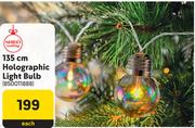 Santa's Trading 135cm Holographic Light Bulb-Each