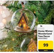 Excellent Houseware Dome Winter Wonderland Tree Decor