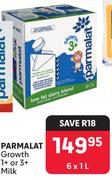 Parmalat Growth 1+ Or 3+ Milk-6 x 1L