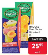 Rhodes Fruit Nectar (All Variants)-2L Each