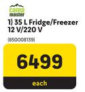 Campmaster 35L Fridge/Freezer 12V/220V