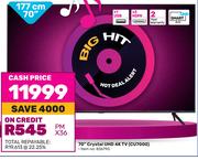 Samsung 70" (177cm) Crystal UHD 4K TV CU7000