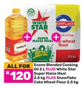 Econo Blended Cooking Oil 2L Plus White Star Super Maize Meal 2.5Kg-All For