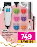 Wahl Barber Kit Special Edition 12 Piece Complete Hair Cutting Kit-Per Set