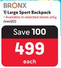 Bronx Large Sport Backpack-Each