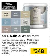 Fired Earth 2.5L Walls & Wood Matt
