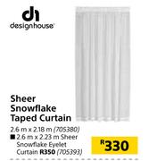 Designhouse Snowflake Eyelet Curtain