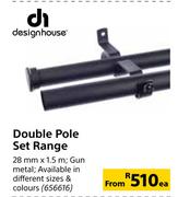 Designhouse Double Pole Set Range 28mm x 1.5m-Each