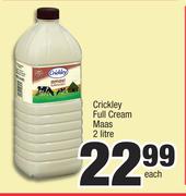 Crickely Full Cream Maas-2Ltr Each