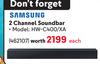 Samsung 2 Channel Soundbar