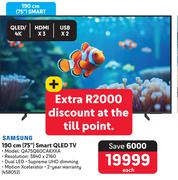 Samsung 190cm (75") Smart QLED TV QA75Q60CAKXXA
