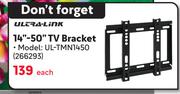 Ultra Link 14"-50" TV Bracket UL-TMN1450