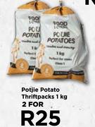 Potjie Potato Thriftpacks-For 2 x 1kg