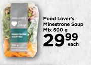 Food Lover's Minestrone Soup-600g Each