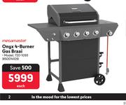 Megamaster Onyx 4 Burner Gas Braai 720-1093