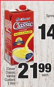 Clover Classic Vanilla Custard-1Ltr Each