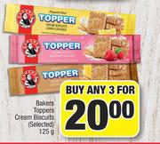 Bakers Toppers Cream Biscuits (Selected)-For Any 3 x 125g
