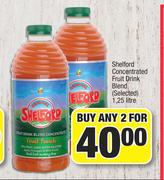 Shelford Concentrated Fruit Drink Blend (Selected)-For Any 2 x 1.25Ltr