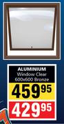 Aluminium Window (Clear)-600x600 Bronze
