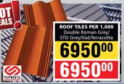 Double Roman Grey/STD Grey/Slat/Terracota Roof Tile-Per 1000