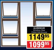 Aluminum Window (Clear) 1500 x 500 Bronze