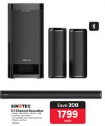 Sinotec 5.1 Channel Soundbar SBS-511HS