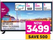 Telefunken 39" (99cm) HD LED Smart TV (TLEDDS)