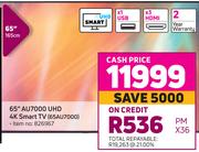 Samsung 65" (165cm) AU7000 UHD 4K Smart TV (65AU7000)