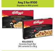 Kellogg's Granola Snack Bar (All Variants)-For 2 x 5 x 36g