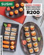 Sushi Combo: 10 Piece Salmon Platter, 10 Piece Calamari Box, 6 Piece Salmon Roses