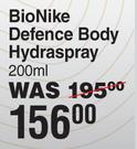 BioNike Defence Body Hydraspray-200ml