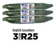 English Cucumbers-For 3