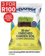 Bark 30dm3 Unlimited Lawn Dressing-For 3