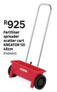 Kreator 12L 45cm Scatter Cart Fertiliser Spreader