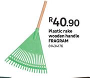 Fragram Wooden Handle Plastic Rake