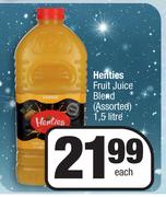Henties Fruit Juice Blend Assorted-1.5L Each
