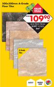 500 x 500mm A-Grade Floor Tiles-Per Sqm
