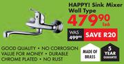 Happy Sink Mixer (Wall Type)