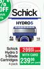 Schick Hydro 5 5-Blade Cartridges 4 Pack-Per Pack