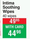 Intima Soothing Wipes 40 Wipes