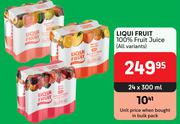 Liqui Fruit 100% Fruit Juice (All Variants)-24 x 300ml