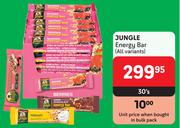 Jungle Energy Bar (All Variants)-30's Pack
