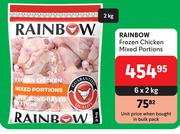 Rainbow Frozen Chicken Mixed Portions-6 x 2kg