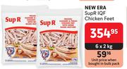 New ERA SupR IQF Chicken Feet-6 x 2kg