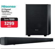 Hisense 3.1 Channel Soundbar AX3100