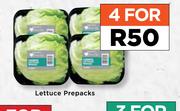 Lettuce Prepacks-For 4