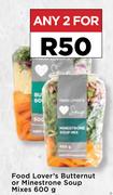 Food Lover's Butternut Or Minestrone Soup Mixes-For Any 2 x 600g