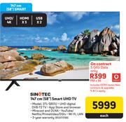 Sinotec 58" (147cm) Smart UHD TV STL-58S1U-Each