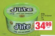 D'Lite 37% Fat Spread Tub-1Kg