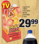 Liqui Fruit 100% Fruit Juice Blend-2Ltr Each